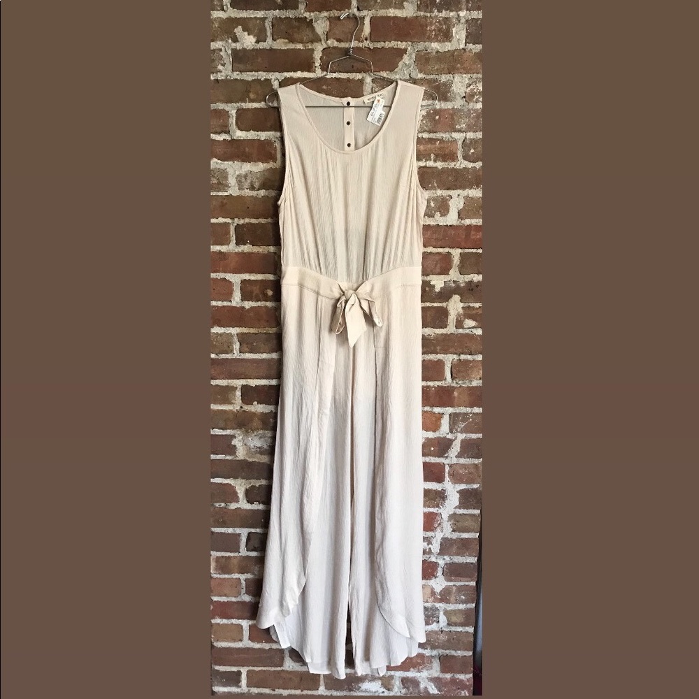 Cream Jumpsuit